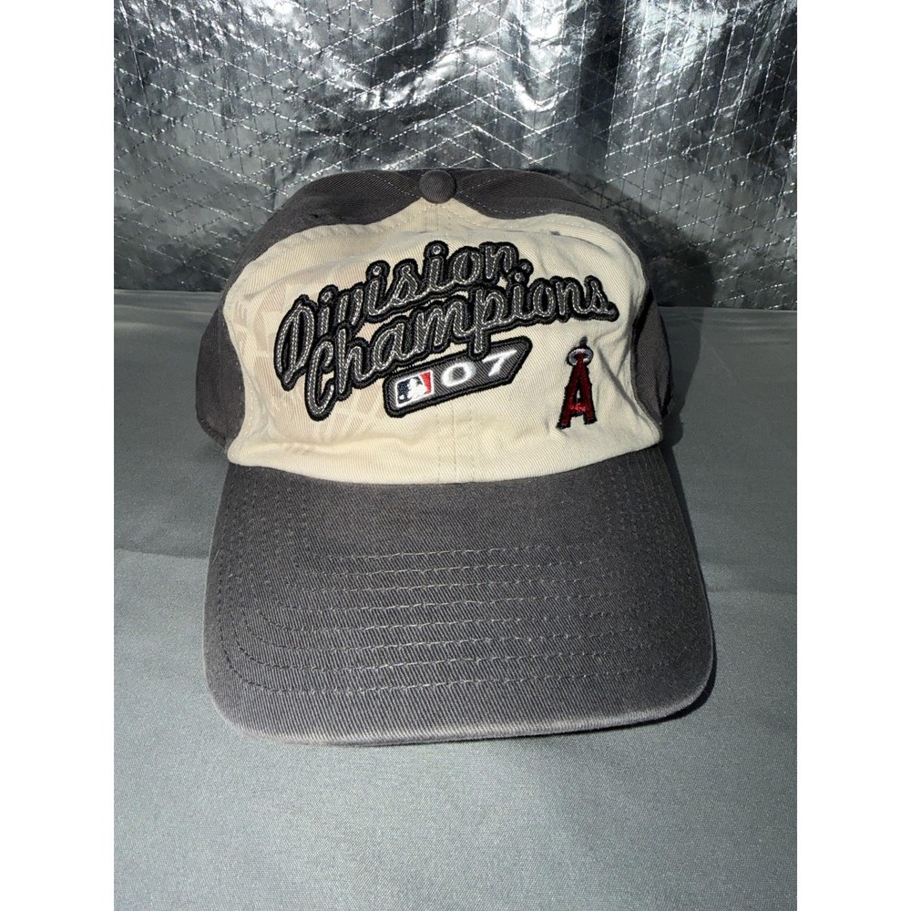 Los Angeles Angels Hat Cap Strap Back One Size Baseball Division Champions Twins